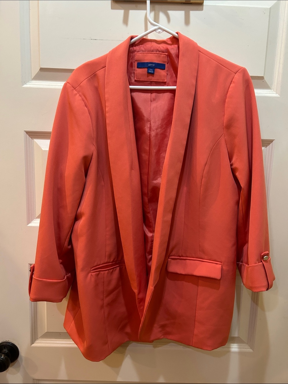 Apt. 9 Coral Open-Front Blazer